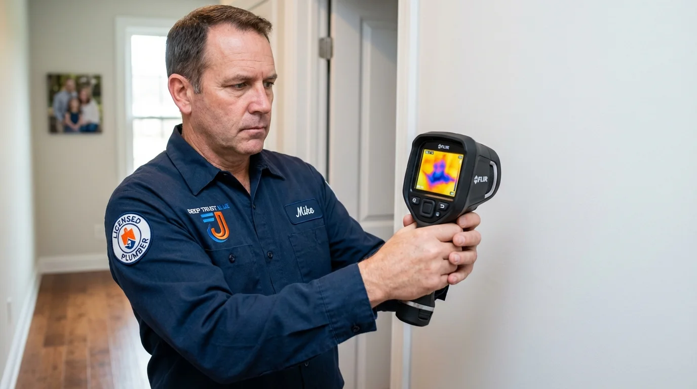 Thermal imaging leak detection by Johns Plumbing LLC in Lucerne